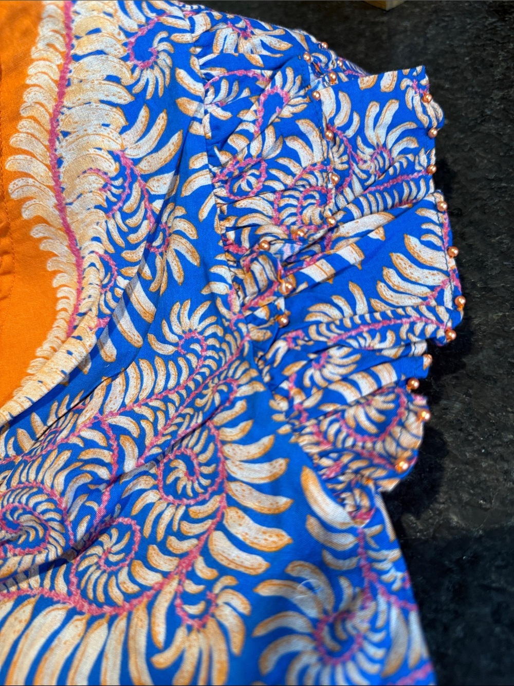 FARM RIO x ANTHROPOLOGIE Flutter Sleeves V Neck Top - Picture 8 of 11